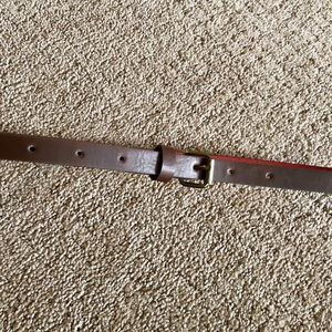 Brown Skinny Belt